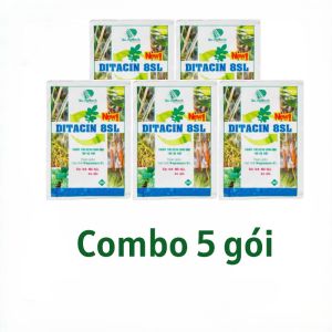 [Combo Giá Sỉ] Thuốc Trừ Bệnh Sinh Học Ditacin 8SL (Gói 12ml) - Kháng Sinh Thực Vật Nội Hấp Độc Quyền Đặc Trị Héo Xanh Bạc Lá Vi Khuẩn Sương Mai Khảm Lá.