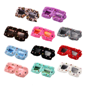 Oversized Sunglasses For Birthday Girl Vintage Shades Lens Hip Hop Lightweight Furry Frame Colored Lens