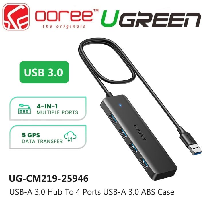 UGREEN CM219 USB HUB 3.0 4 PORTS USB A SPLITTER USB EXPANDER FOR MOUSE ...