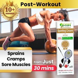 (1unit) Urah Sporting Cream + MSM for Muscles & Joint Recovery. Micellar Glucosamine Supplement