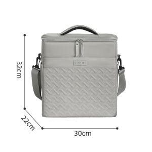 ELITEDEALSHUB Large Capacity Lunch Box Insulated One-shoulder Mommy Bag Stain-resistant Fresh-keeping Lunch Bag for Picnic