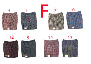 บ็อกเซอร์คอตตอน ลายสก็อต สุ่มลาย ผ้าดี ไม่อับชื้น(BOX3)