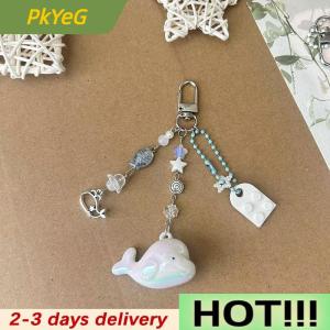 PkYeG 1PC Dolphin Building Block Bead Keychain Brick Heart Key Chain For Boyfriend Girlfriend Matching Keyring Couples Valentines Gift