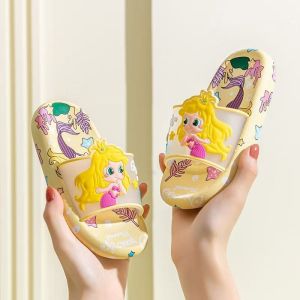 Free Shipping New Summer Collection Of ChildrenS Slippers: Cute Cartoon Mermaid Design Soft-Soled Sandals For Girls And Kids
