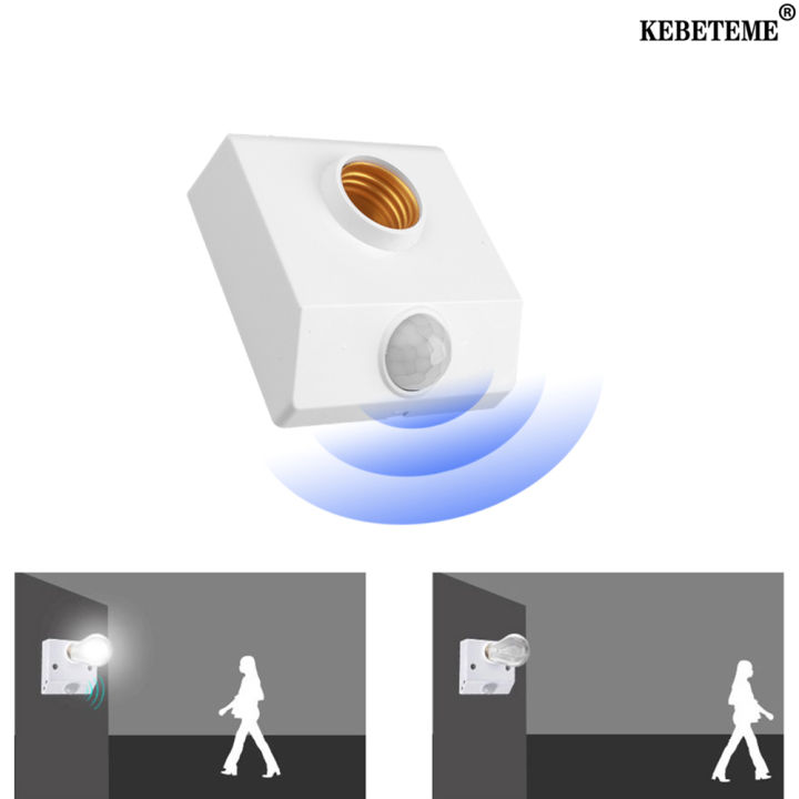 Kebeteme Automatic Human Body Infrared Ir Sensor Led Bulb Light E27