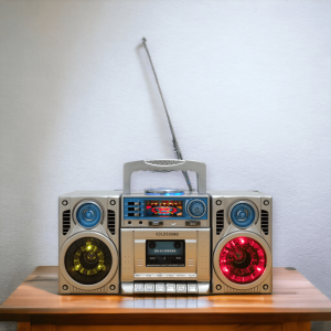 Radio Portable Radio Tape FM AM SW Pemutar Kaset Bentuk Compo Double Speaker GS9139