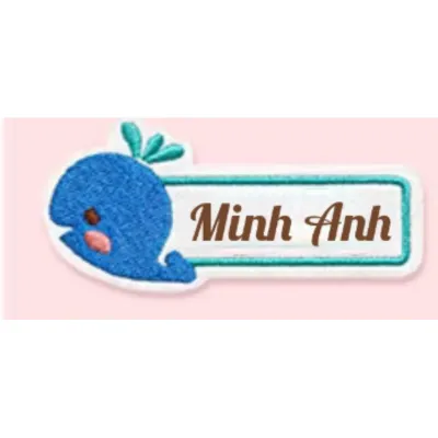 Bảng tên thêu tên đánh dấu đồ cá nhân cho bé đi học