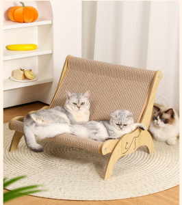 "Local Stock"Big Sisal Cat Chair wooden Cat Lounge Chair Pet-Friendly Multi-Functional Cat Scratcher Cat Scratch Chair for outdoor home
