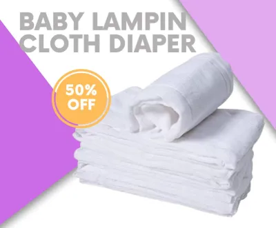 Lampin 12 PCS 6 PCS AND 3 PCS Birdseye Cotton Essential Baby Cloth Diaper Makapal Malapad Newborn Essential Lampin
