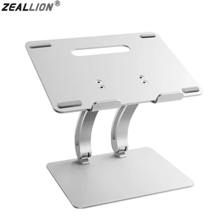 Zeallion Aloi Aluminium Penyejukan Komputer Riba Berdiri Laras Meningkatkan Pemegang Pendakap Logam untuk Ipad Macbook