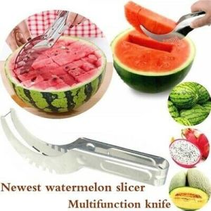Angurello Watermelon Stainless Steel Kitchen Fruit Slicer Cutter Tool Pisau Penghiris Buah Tembikai