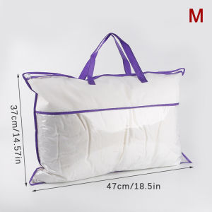 Fantic Transparent Non-woven Pillow Packed Quilt Blanket Zipper Dustproof Storage Bag Household Organizer Bag Tote Bag Various Sizes