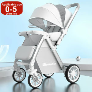Childrens two-way stroller0-5 years old lightweight foldable with four wheels for strolling baby strollers