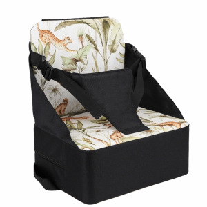 SEETE Cartoon Printed Kids Booster Seat Mat Easy Clean Foldable Toddler Dining Chair Cushion Comfortable Adjustable Anti-Slip Booster Seat Pad Toddler Chair