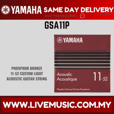 Yamaha GSA11P 6-String Phosphor Bronze Acoustic Guitar Strings (11-52) ( GSA-11P GSA 11P )