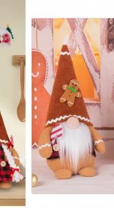 2025 Christmas Ornaments Childrens Santa Claus Statue Decoration Rudolph Faceless Statue New