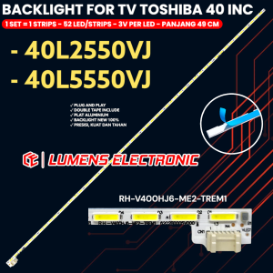 BACKLIGHT TV LED TOSHIBA 40 INC 40L2550 40L5550 40L2550VJ 40L5550VJ LAMPU BL SMD 52K 3V 52 LAMPU LED SMD LIDI BERAS STRIP STRIPS TOSHIBA 40IN 40INCH