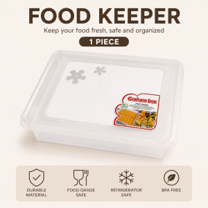 Graham Box Cake Container 32x30x5cm Refrigerator Safe Food Grade Storage for Mango Graham & Cakes
