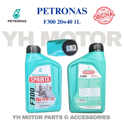 PETRONAS SPRINTA 4T F100 F300 F700 A700 ENGINE OIL SEMI SYNTHETIC 100% ORIGINAL SIRIM MALAYSIA