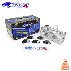 ATAKA Motorcycles CNC Oil Catch Can Fuel Filter Set For Universal