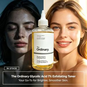 The Ordinary Glycolic Acid 7% Exfoliating Toner | Gentle Exfoliation | Brighten Skin | Refine Pores