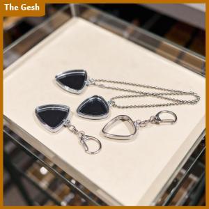 [The Gesh] Guitarists Storage Guitar Pick Collection Box Clear Holder Keyring Bag Heart Shaped Picks Size Case Musical Accessories