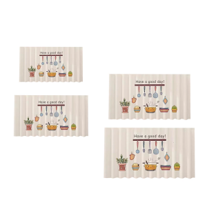 Kitchen Privacy Cover Short Curtain No Tool Required Washable Fabric Stylish Colorful Pattern Cabinet Window Shade Panel