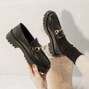 Free Shipping WomenS Single Shoes 206 New Style Versatile For Spring And Autumn Sock-Style Shoes JK Uniform Loafers Small Leather Shoes