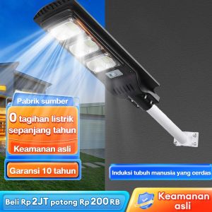 【Garansi 10 tahun】lampu surya Solar Light Lampu Jalan Tenaga Surya Lampu sensor LED Luar Ruangan