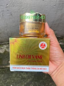 Kem Sạch Mụn _ Thâm Liền Sẹo Trắng Da Linh Chi Vàng Vip 25g