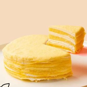 Frozen Mille Crepe Cake 6-Inch – Real Musang King Durian Puree | Assorted Flavors | Perfect for Tea Time | Parties & Celebrations | Less Sweet