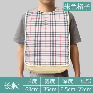 Adult Bibs Elderly Waterproof Bib Portable Adult Bibs Clothing Protector Pocket Older People Eat with A Bib Enlarged Size Washable Reusable Bibs