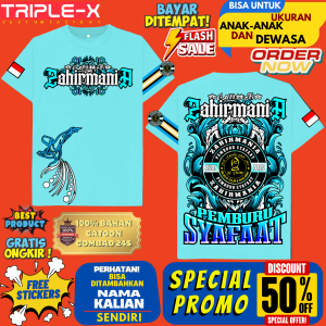 KAOS ZAHIRMANIA LENGAN PENDEK UKURAN ANAK DAN DEWASA"FREE STIKER"