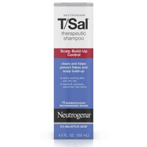 Neutrogena T/Sal Therapeutic Scalp Shampoo for Scalp Build-Up Control with 3% Salicylic Acid Scalp Treatment for Dandruff Scalp Psoriasis & Seborrheic Dermatitis Relief 4.5 fl. oz (Pack of 6)