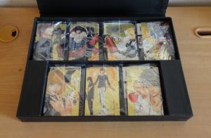 หนังสือการ์ตูน Boxset Ver.1 (กล่องหนา) Death Note Pocket Edition เดธโน๊ต เล่ม 1-7 ครบจบ (การ์ดทอง ครบ 7 ใบ) ผลงานของ Takeshi Obata