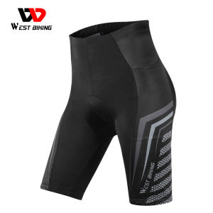 WEST BIKING Cycling Shorts 3D Padded Bike Shorts with Pockets Shockproof Breathable Bicycle Pants Men Women Underwear Riding Shorts Cycling Equipment