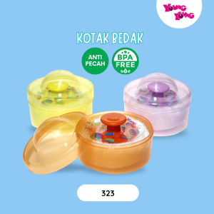 YOUNG YOUNG Kotak Bedak Anti Pecah Baby Pot Powder BPA Free 323