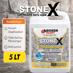 (5 LT) STONEX Pelapis Batu Alam Water Based Cat Pelapis Batu Alam