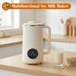 1200ml Soy Milk Maker with Touch Screen for Easy Homemade Plant-Based Milk Preparation Durable Kitchen Device