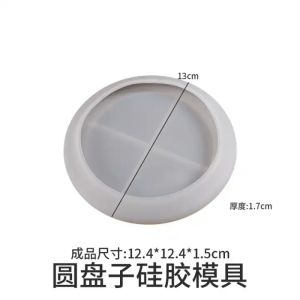 Cetakan Resin Piring Bulat DIY Roundshape Plate Circle Bear Beruang Silicone Dish Shape Mold Aksesoris Accessories Epoxy Silikon Silicon Bahan Karet Lentur Tatakan Wadah Art Seni Craft Crafting Aesthetic Perlengkapan Peralatan Kerajinan Grosir Prakarya