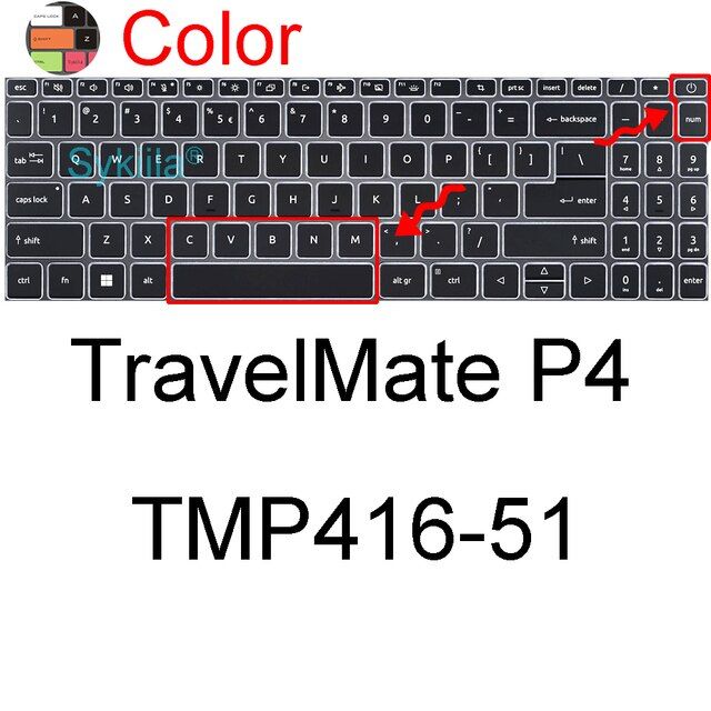 Keyboard Cover for Acer TravelMate 15 16 17 P4 TMP416 P2 TMP215 P215 TMP50  P50 Vero TMV15 Silicone Protector Skin Case Accessory