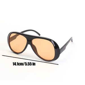 Women Fashion Retro Sunglasses / Oversized PC Lens UV Protection Shades / Classic Vintage Big Frame Eyewear / Blue Light Blocking Goggles for Outdoor Shopping Vacation