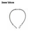 20Inch Stainless Steel Whip Check Hose Safety Cable Anti-Collapsible Anti-Dropping Safety Hose. 