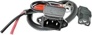 Charging Socket for E-Bike Battery Charger with Universal Three Hole 12AWG Electric Vehicle Connector Plug Charging Port