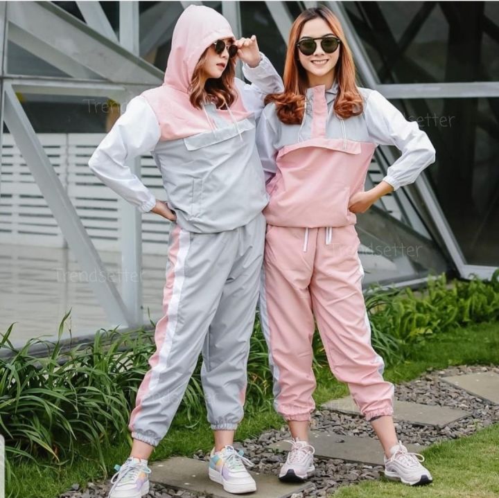 MJ Setelan jogging Sky RKY babyterry all size fit L / setelan sporty / setelan joging / setelan wanita / baju olahraga / jumpsuit jumper playsuit