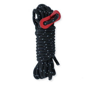 4 M Tent Rope Camp Canopy Fly Sheet Guide Rope Metal Fittings Set with Storage Bag Camping Accessories Tali Khemah 帐篷绳