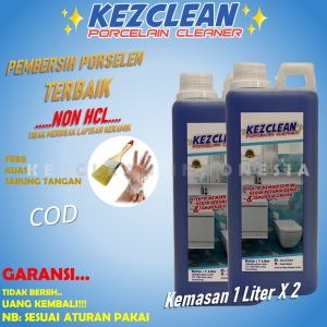 PEMBERSIH KAMAR MANDI TOILET NON HCL KEZCLEAN 1 LITER X 2