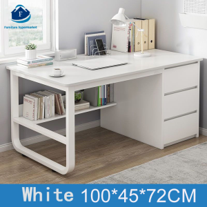 Hypermarl Computer Table Comp Office Staff Desk Desk Simple Home Student Bedroom Desk Office Staff Desk working  table white durable