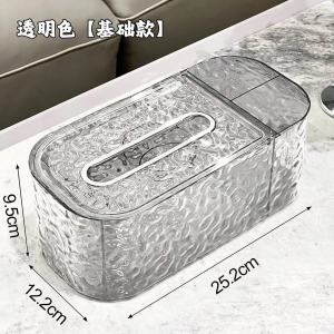 Hộp Đựng Giấy Trong Suốt Hình Thỏ Đa Năng Có Ngăn Đựng Remote Hộp Khăn Giấy Decor Phòng Khách Sang Trọng