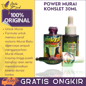 "POWER MURAI KONSLET 30ML" VITAMINSUPLEMENPENGGACOR BURUNGMENCIPTAKAN KARAKTER BONGKAR SUJUD
